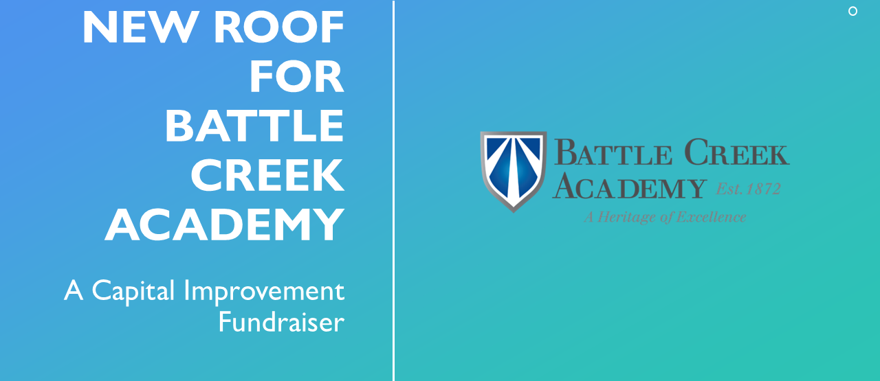 Capital Improvement Roof Campaign - Battle Creek Academy